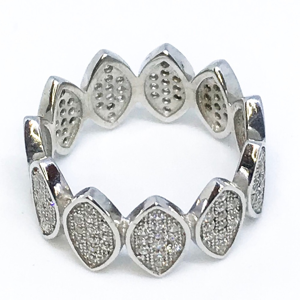 NEW Sterling Silver Leafy Shaped Ring
